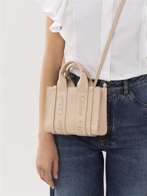 chloe woody tote bag leather|chloe woody tote size comparison.